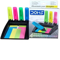 DOMS DESK MATE 4 HIGHLIGHTER SUPER NEON